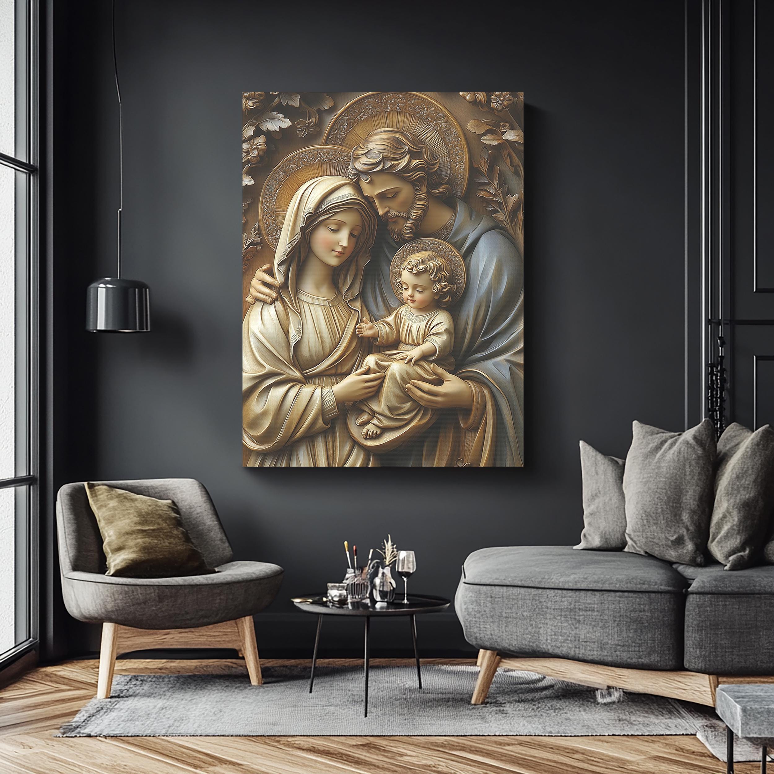Holy Family Canvas Print - Catholic Wall Art - Religious Home Decor ...