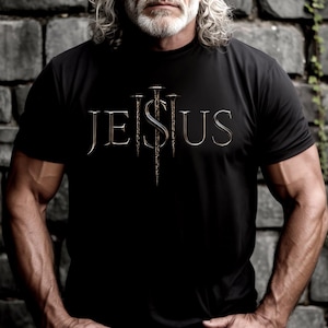 Christian Nail Cross T-Shirt: Faith-Based Religious Gift