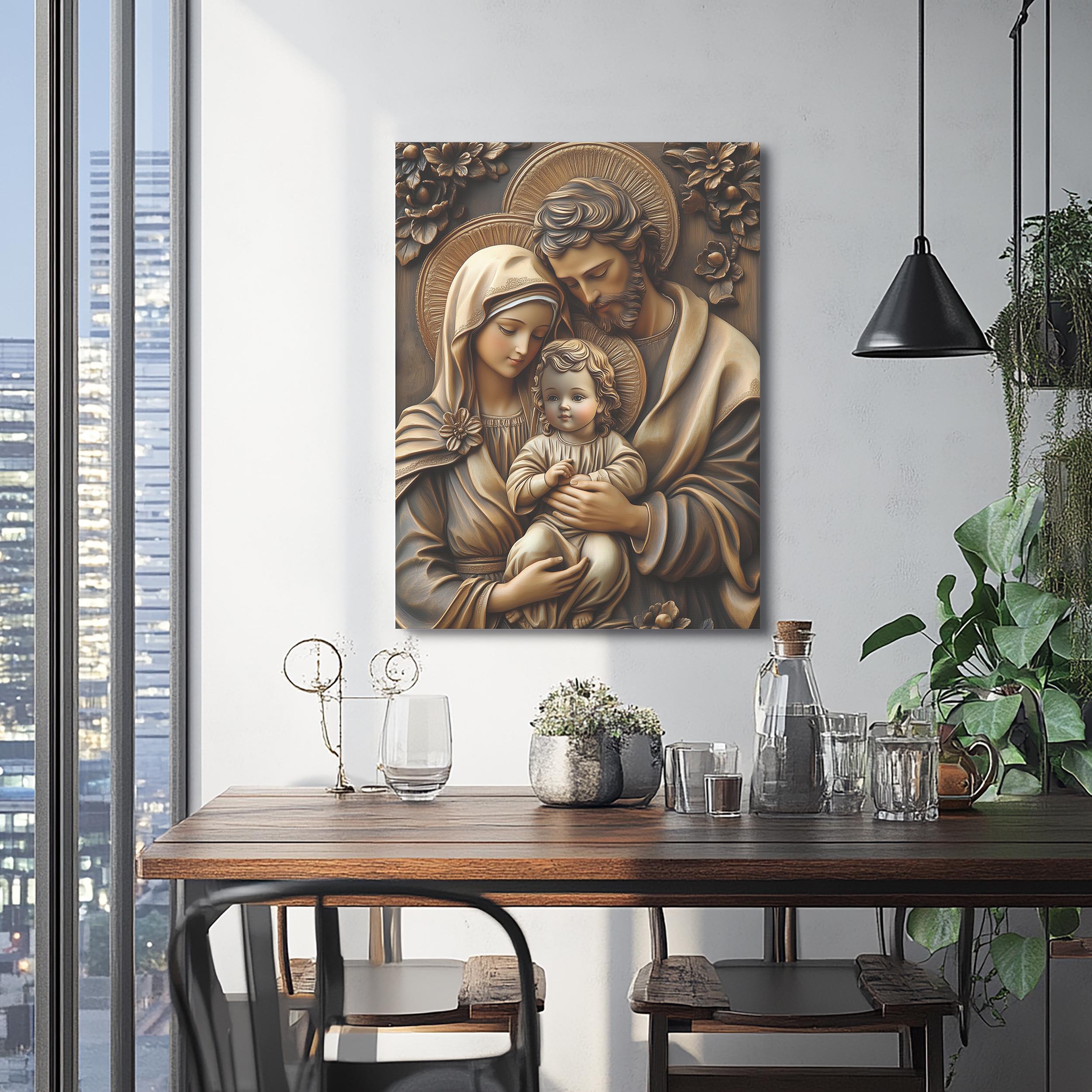 Holy Family Canvas Art: Christian Religious Home Decor - Etsy