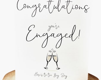 Made to Order: Congratulations, Cards, Engagement Card, Eco-friendly, Cards, Event Cards, Engagement, Variety of finishes.