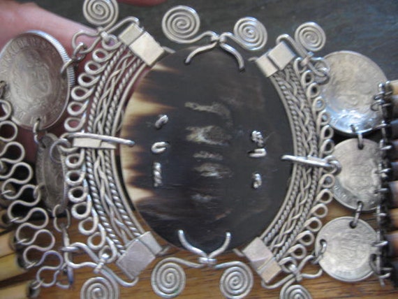 Vintage Handmade Peruvian Hip Belt w/Llamas Coins - image 10