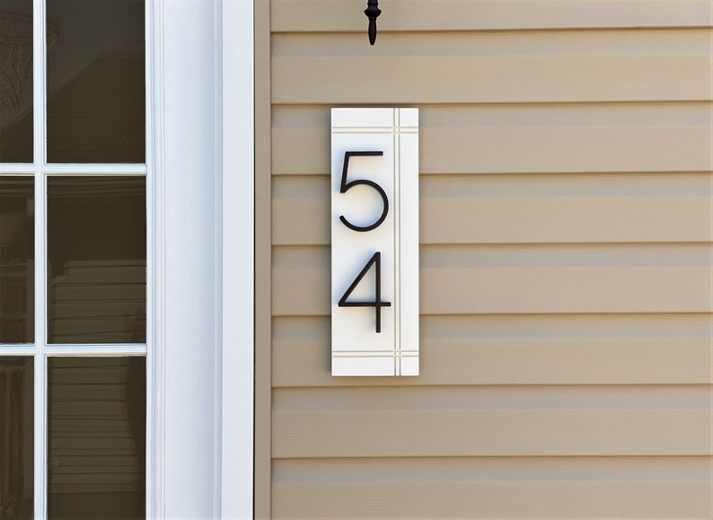 Modern Farmhouse Address House Numbers Address Sign Address Etsy
