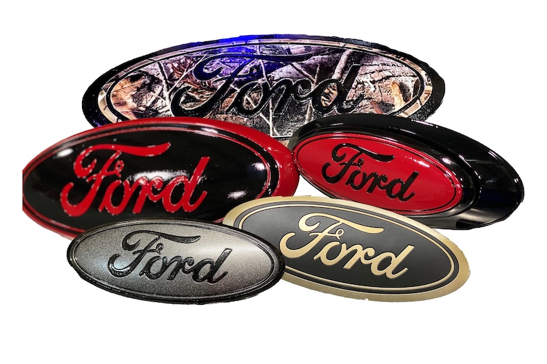 Custom Painted Ford Oval Emblems Etsy