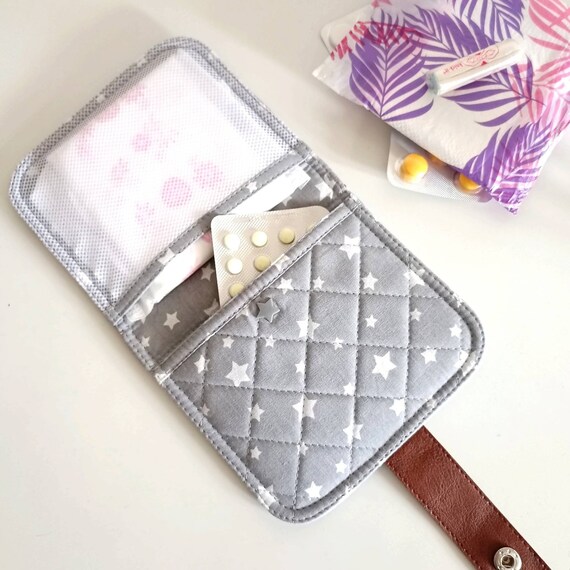 Period Pouch, Sanitary Pads Bag, Travel Tampon Holder, Birth Control  Sleeve, Sanitary Pad Pouch Holder, Feminine Hygiene Girl Privacy Pouch 