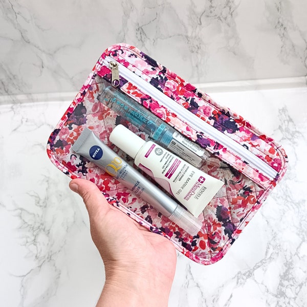 Clear Vinyl Pouch Travel, Mini Travel Jewelry Case, Small Makeup Bag, Clear Cosmetic Bag, Clear Makeup Pouch, Pills Holder, Sanitary Pouch