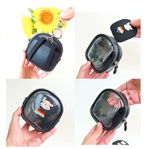 Ita Keychain Pouch with Pin Display, Ita Wallet, Mini Ita Backpack Keychain, Ita Coin Purse, Mini Pouch Keychain Cute, Anime Kawaii Wallet