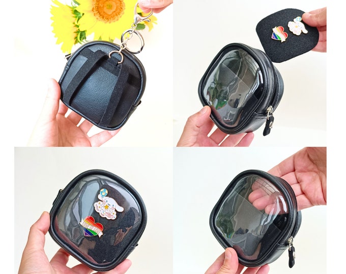 Ita Keychain Pouch With Pin Display, Ita Wallet, Mini Ita Backpack ...