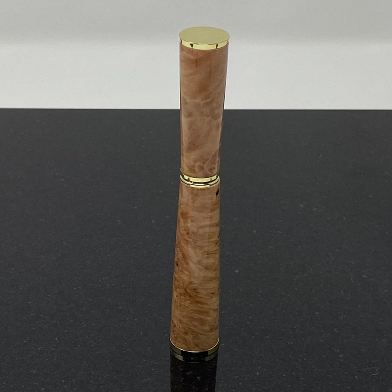 Panache Rollerball Pen Maple Burl Wood Etsy