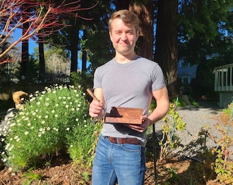 Handmade Old Growth Redwood Burl Fountain Pen.