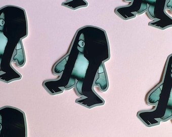 Sadako "Ringu" Vinyl Sticker | JHorror | The Ring | Creepy Cute | Water Bottle Sticker