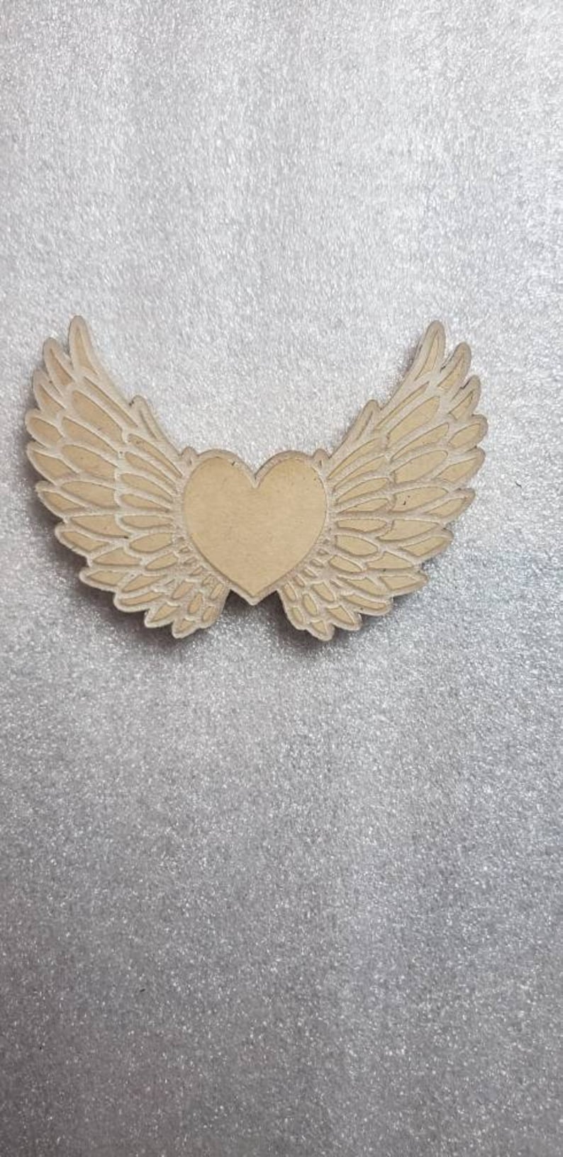 6 Winged Heart Acrylic Blank for Silicone Molds Acrylic Painting Candy Molds