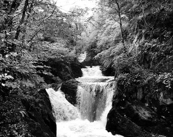 Small Framed Photo - "Ingleton Falls" - White Frame - Limited Edition