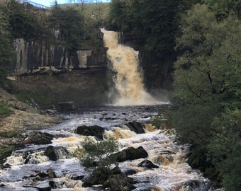 Small Framed Photo - "Ingleton Falls at Dusk" - Black Frame - Limited Edition