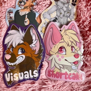 PHYSICAL fursuit badge commissions