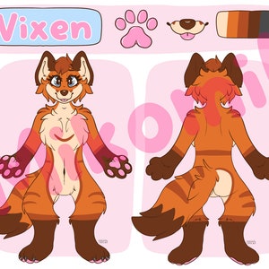 Vixen Furry Porn Cub - Vixen Fox Furry - Etsy Australia