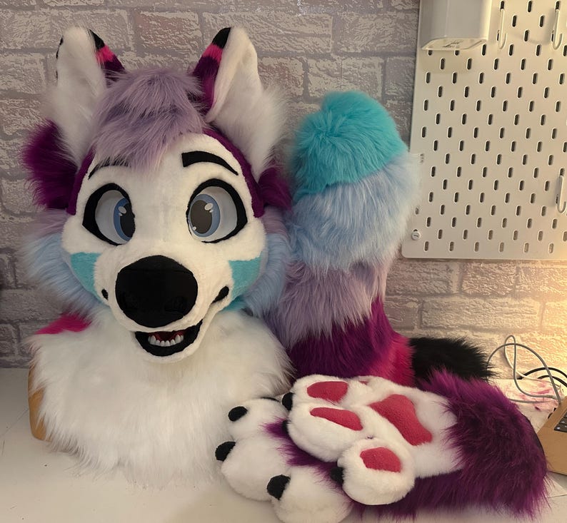 Colourful Husky Fursuit Partial Premade! - Etsy