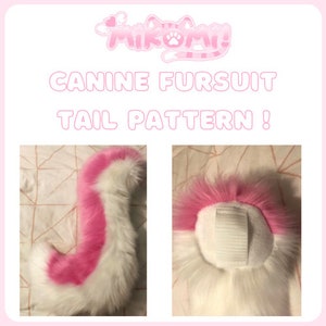 Canine fursuit tail pattern and tutorial PDF