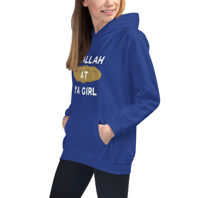 CHALLAH at YA GIRL Jewish Girl/'s Hoodie challah Jewish Hanukkah sweater Jewish gift Hanukkah gift Jewish Girl