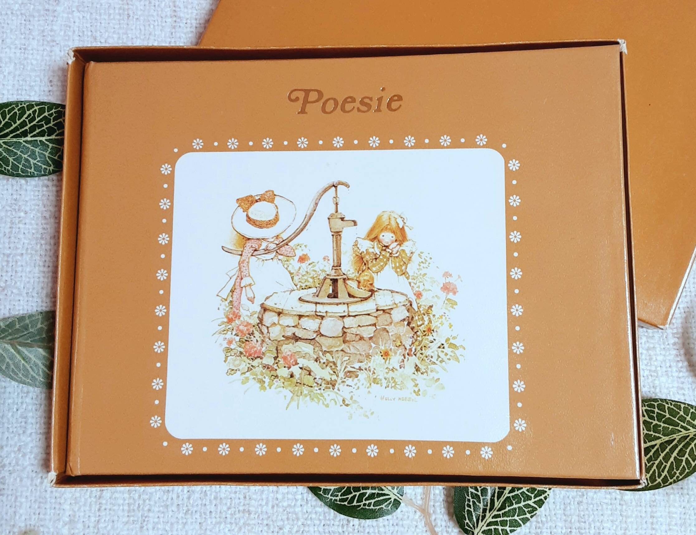 Holly Hobbie.1980.papeterie Vintage.papeterie Années 80.carnet de Poésie.sarah Kay.miss Petticoat.so