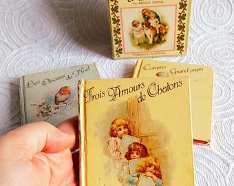 Vintage children's book. Silhouette book. Children's books. Old books. Illustrated books. Books in French. Children's books in French