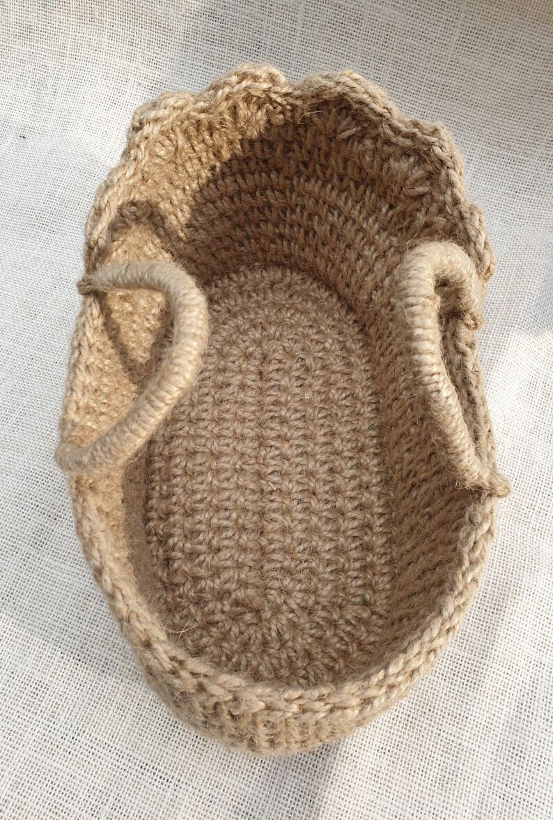 Baby Doll Carrier for Dols 1112 Inche, Doll Basket Carrier, Jute Doll