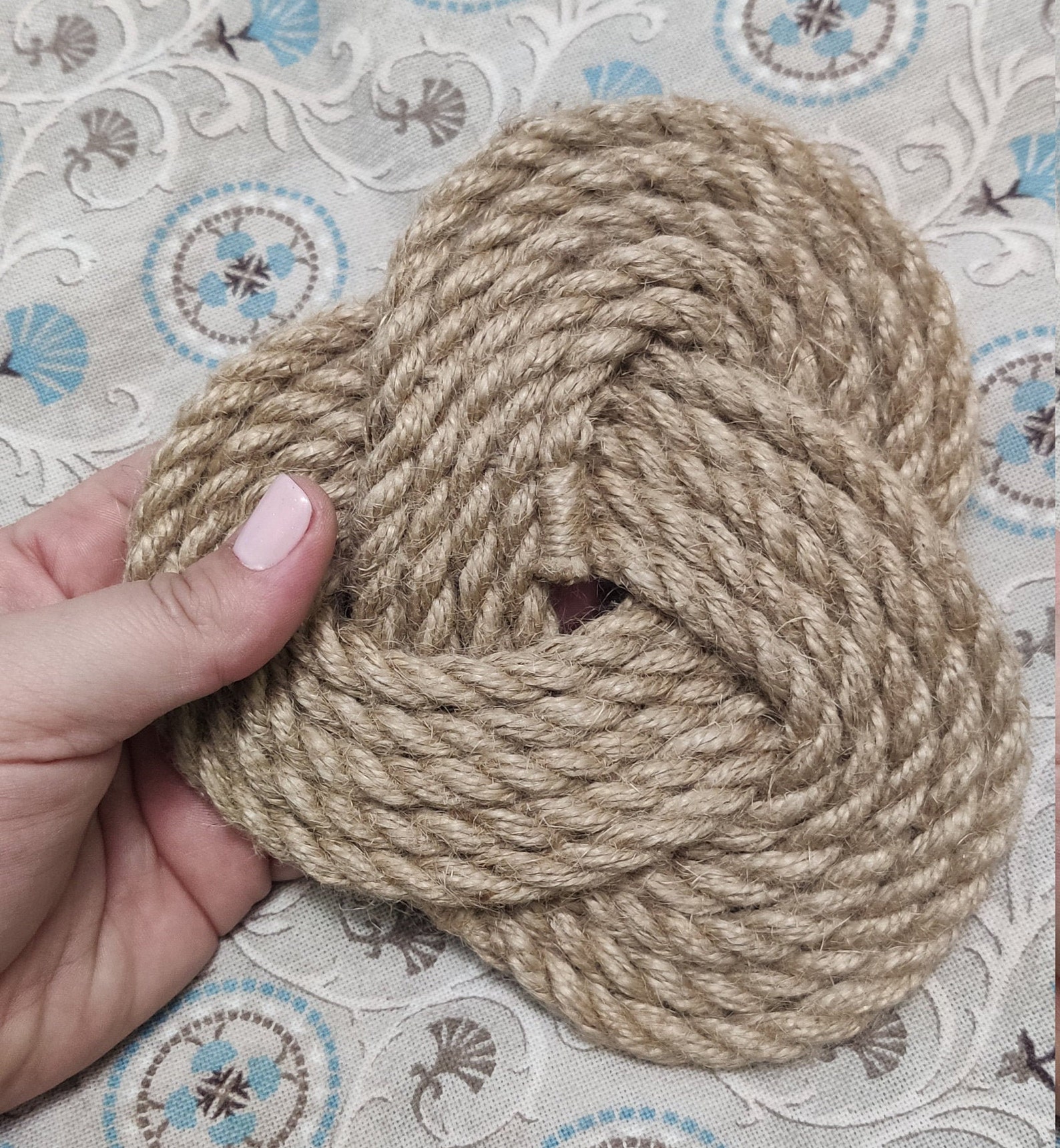 Alfombra de cuerda pequeña soporte caliente para cocina nat | Etsy