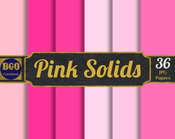 May include: A set of 36 digital papers in various shades of pink. The papers are perfect for scrapbooking, card making, and other crafting projects.  The papers are high-resolution and can be printed at home or at a professional print shop.
