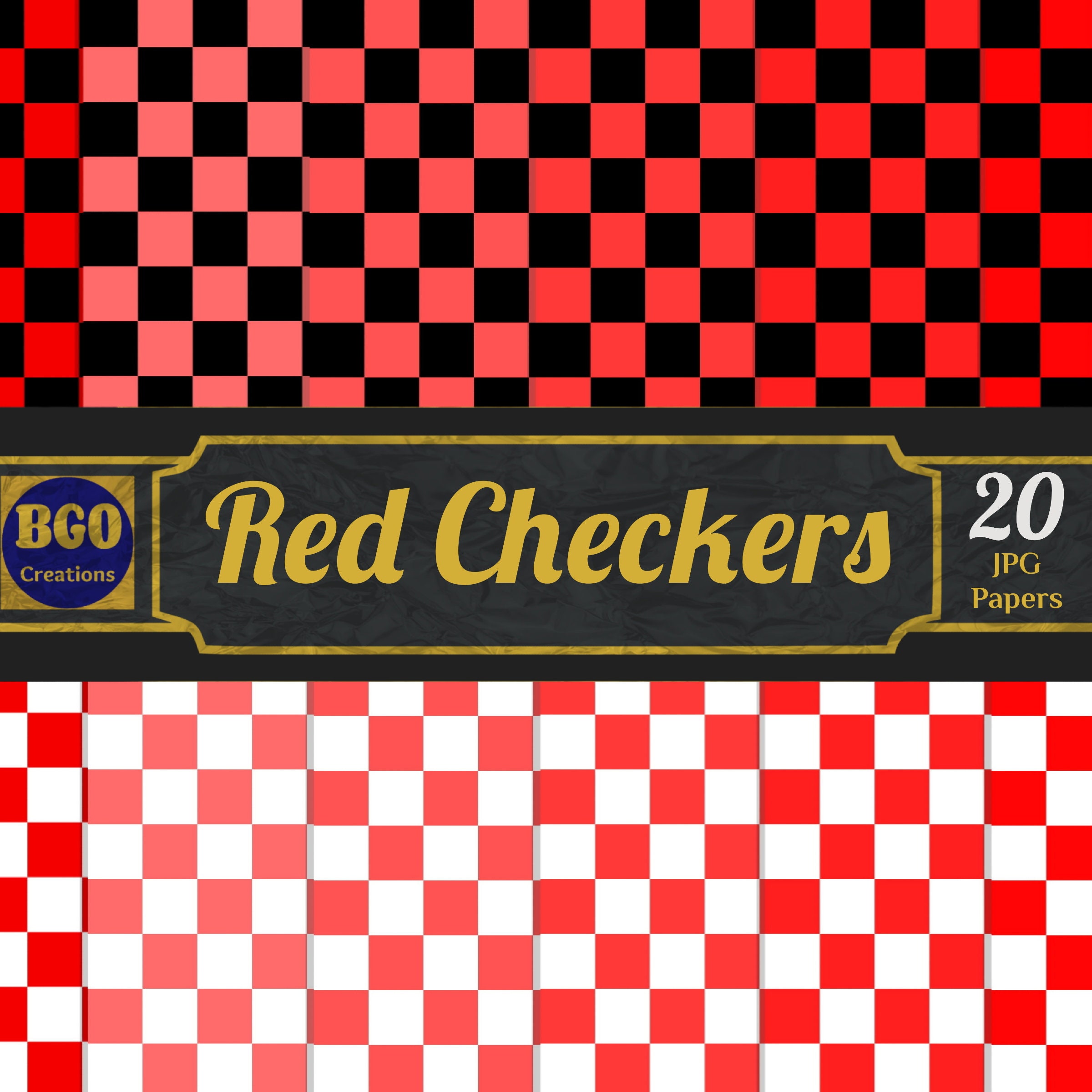 Red And White Checkered Paper