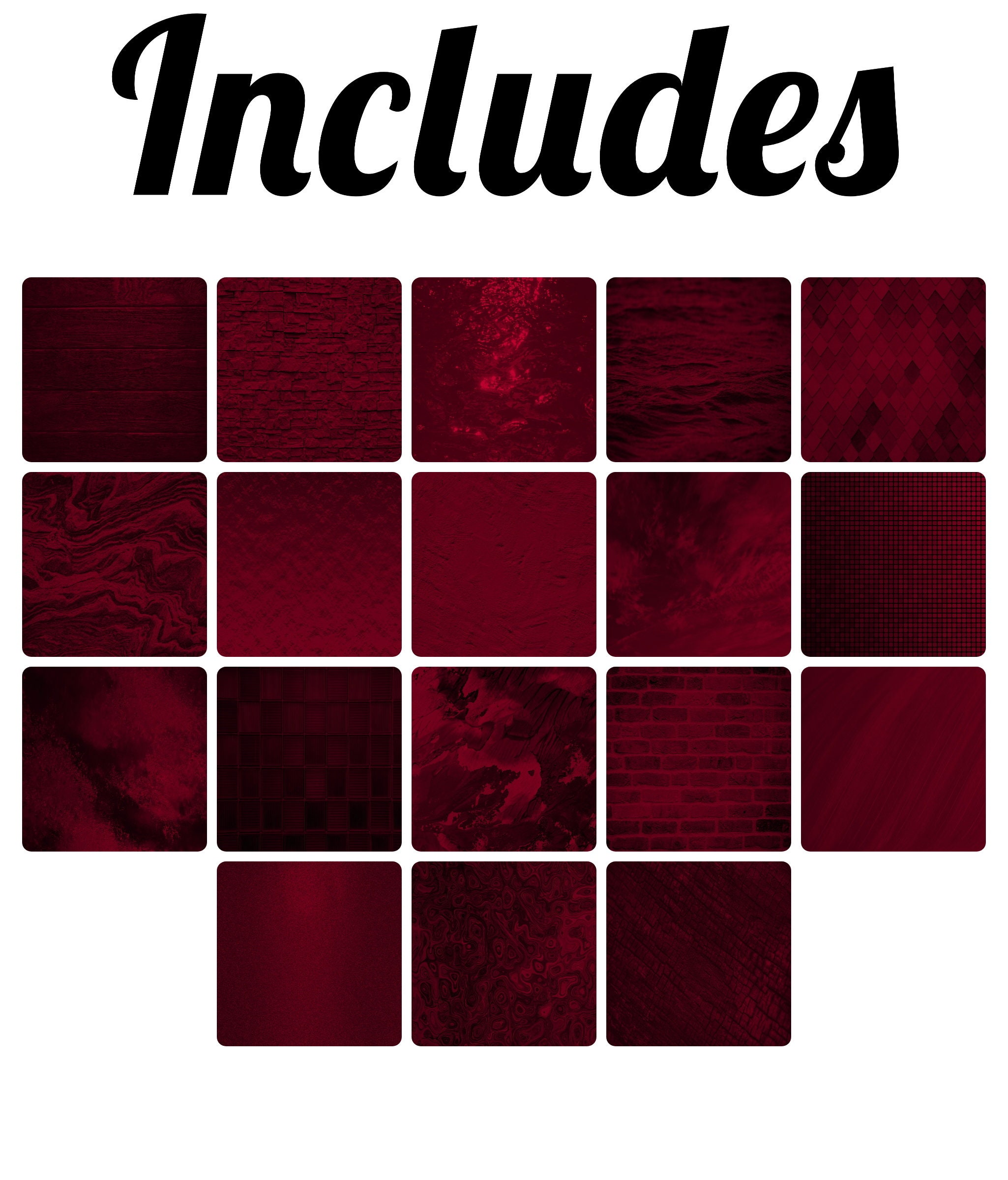 Distressed Burgundy Digital Paper Pack 18 Burgundy Textures Etsy