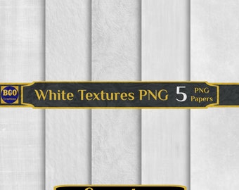 May include: Five seamless white textures in PNG format.  White Textures PNG 5 PNG Papers Seamless.
