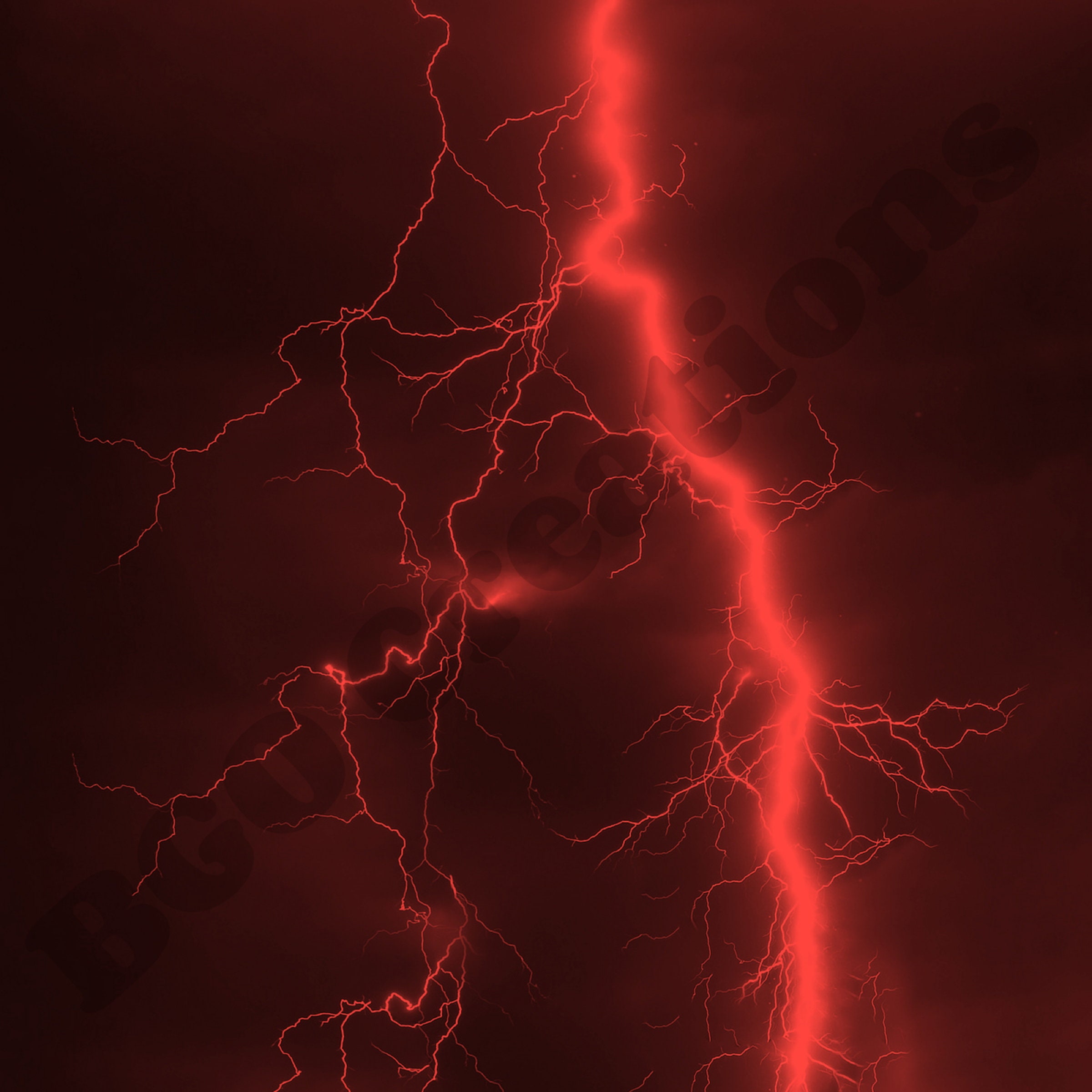 Red Lightning PNG Digital Paper Pack 5 Photography Background Etsy