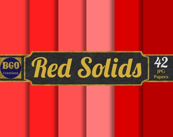 May include: A set of 42 digital papers in various shades of red. The papers are ideal for scrapbooking, card making, and other craft projects. The papers are high-resolution and can be printed at home or at a professional print shop.