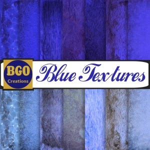 Lustrous Blue Textures Digital Paper, Shades of Blue Paper Pack, 20 Distressed Vintage Scrapbook Papers, Sublimation Grunge Backgrounds