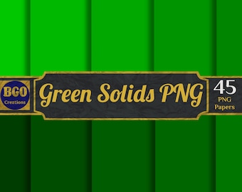 45 groene vaste stoffen PNG digitaal papierpakket, png-sublimatieachtergrond Effen naadloos effen papier, groene achtergrond, commercieel gebruik