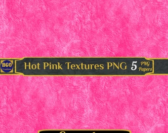 Seamless Distressed Hot Pink Textures PNG Digital Paper Pack, 5 PNG Sublimation Background Texture Papers, Pink Backgrounds, Commercial Use