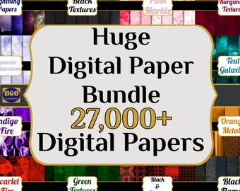 HUGE Digital Paper Mega Bundle, Over 27,000 Digital Papers, Lifetime Access, Commercial Use Included