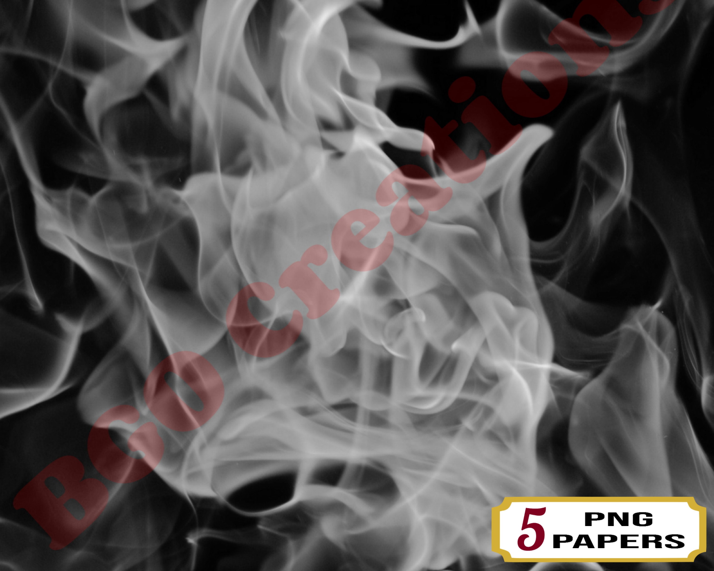 White Flames Digital Paper PNG 5 Photography Smoke Background - Etsy