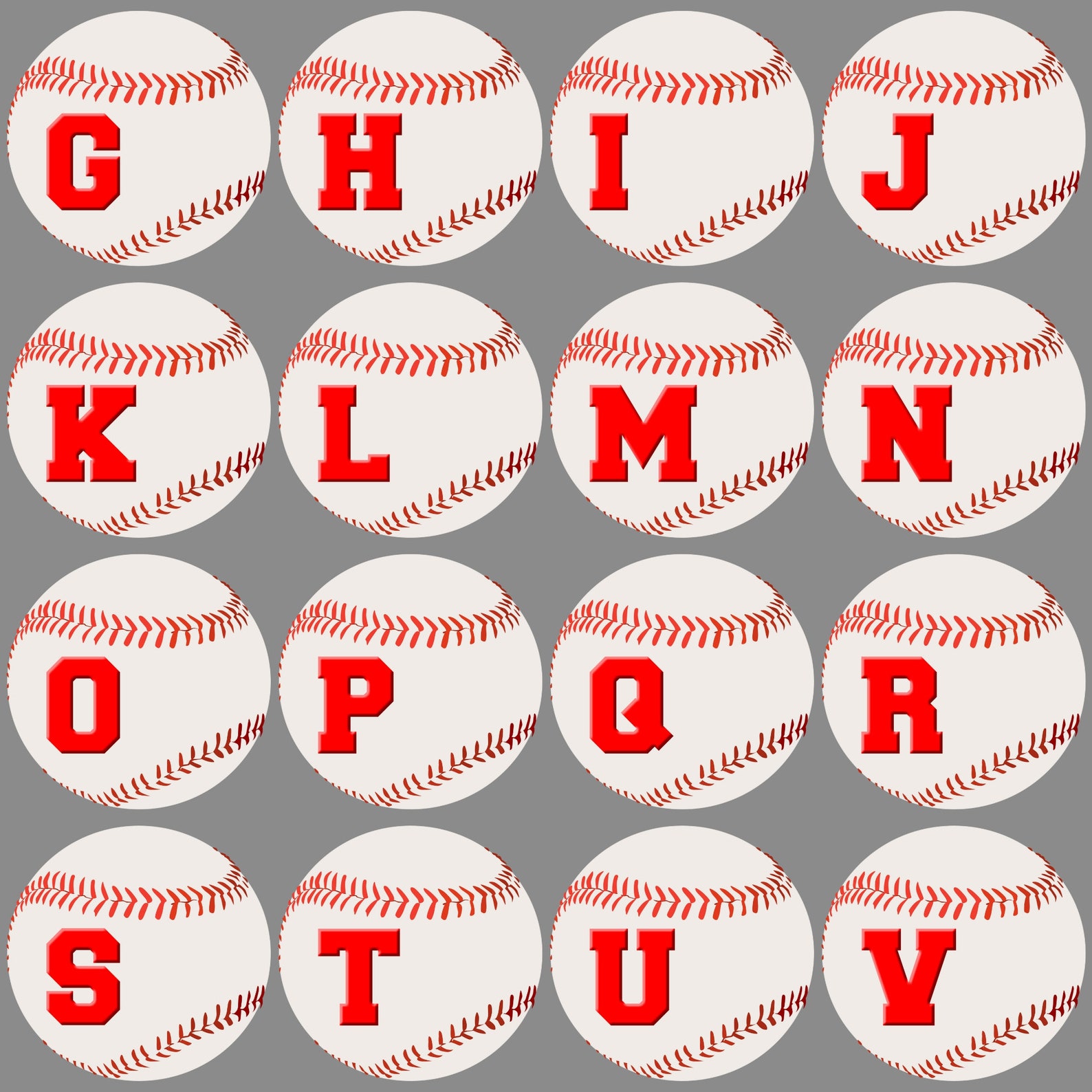 Baseball Letters Baseball SVG Letters PNG Letters JPG Etsy