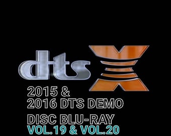 Disco de demostración Blu-ray DTS 2015 y 2016 Vol. 19, Vol. 20