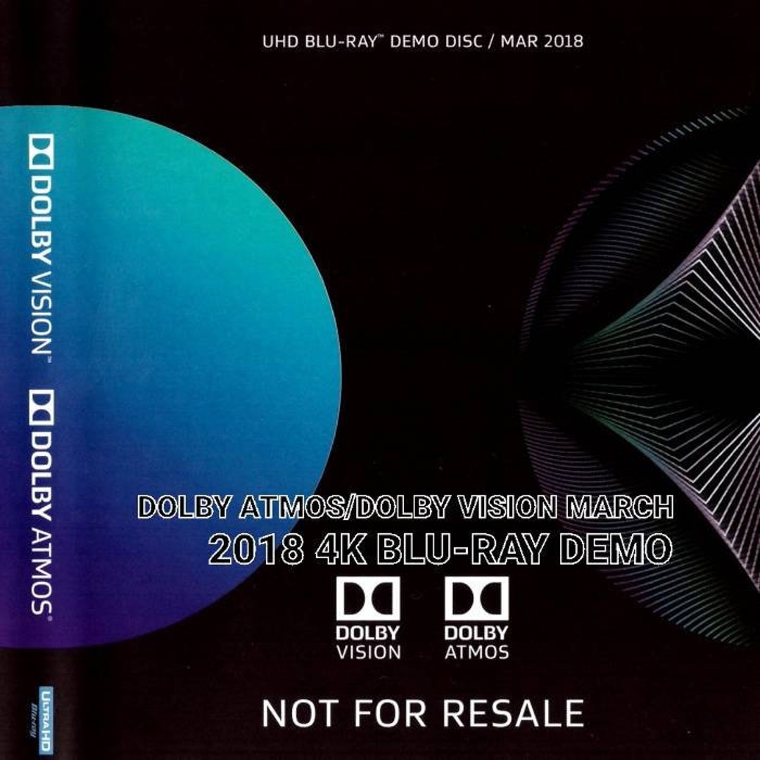 Dolby Atmos Vision 4k Blu-ray Demo Disc Dolby Atmos/dolby Vision March 2018 Blu-ray Demo Disc 4K - Etsy