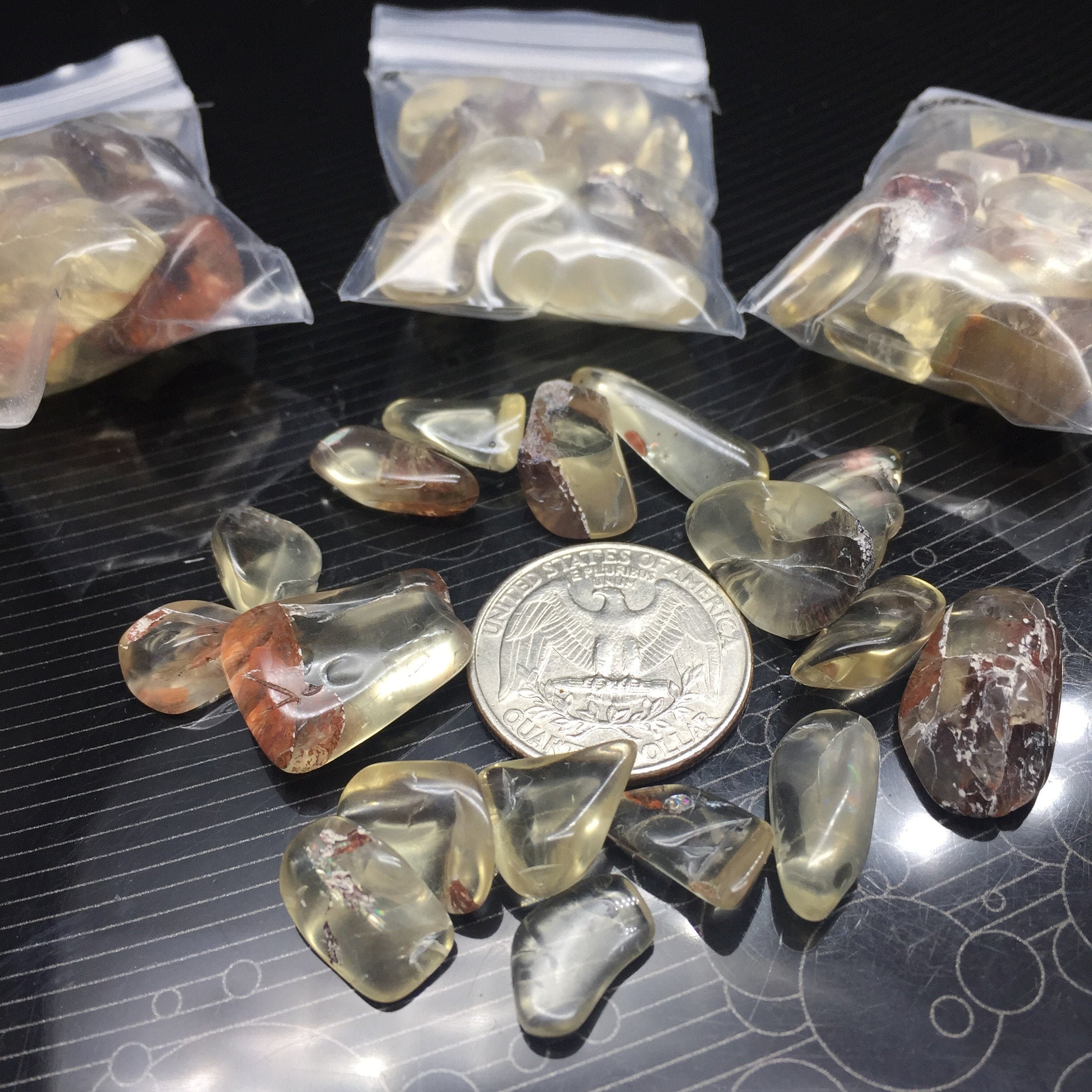 Oregon Sunstone Jaune - Pierres Roulées en France 20Gr Oregon, Usa