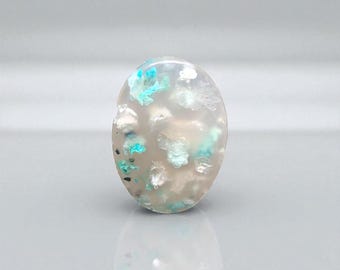 Natural Copper Chalcedony Cabochon – Oval Shape 30 mm – New Material 2022 – Indonesia – Ref. CCC5