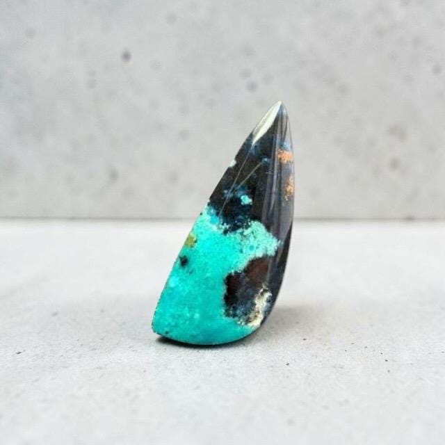 Copper Silica Rocks Gem Silica Cabochon (copper-bearing Rock) – Triangular Shape 42mm ...