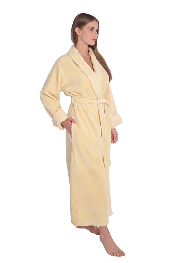 NY Threads Shawl Collar Fleece Robe For Women