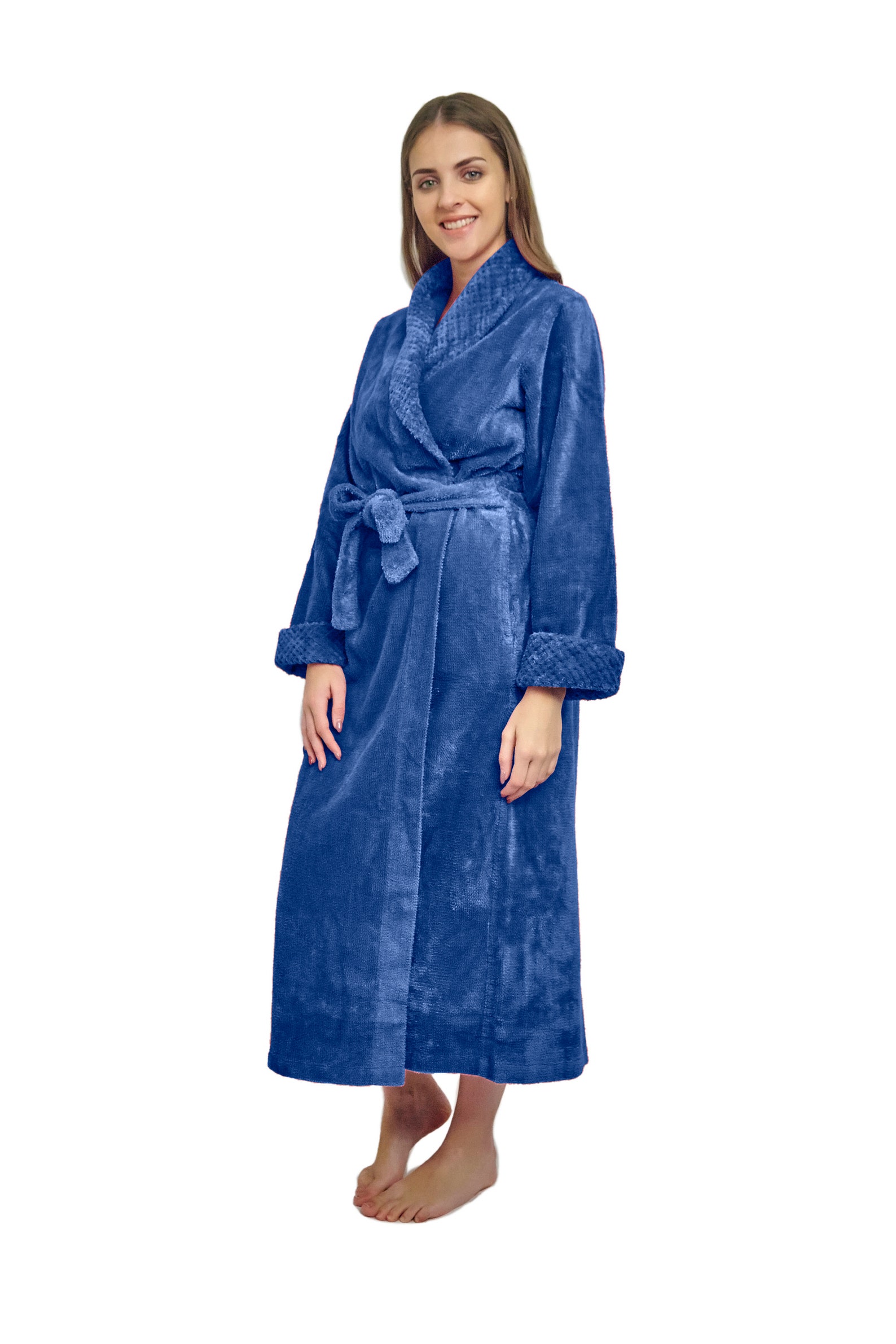 HOC TwoTone Shawl Collar Chenille Robe Chenille Bathrobe Etsy