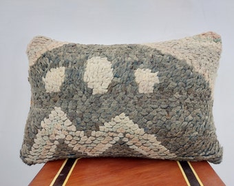 Vintage Moroccan Pillows, Boujad Cushion Cover,Moroccan Rug Pillow, Throw Pillow, Cushion Cover,