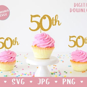 DESCARGAR - SVG 50 - Cincuenta SVG - 50 cumpleaños svg - Aniversario de oro - cincuenta decoraciones - 50 decoraciones de cumpleaños - Diseño de 50 cumpleaños