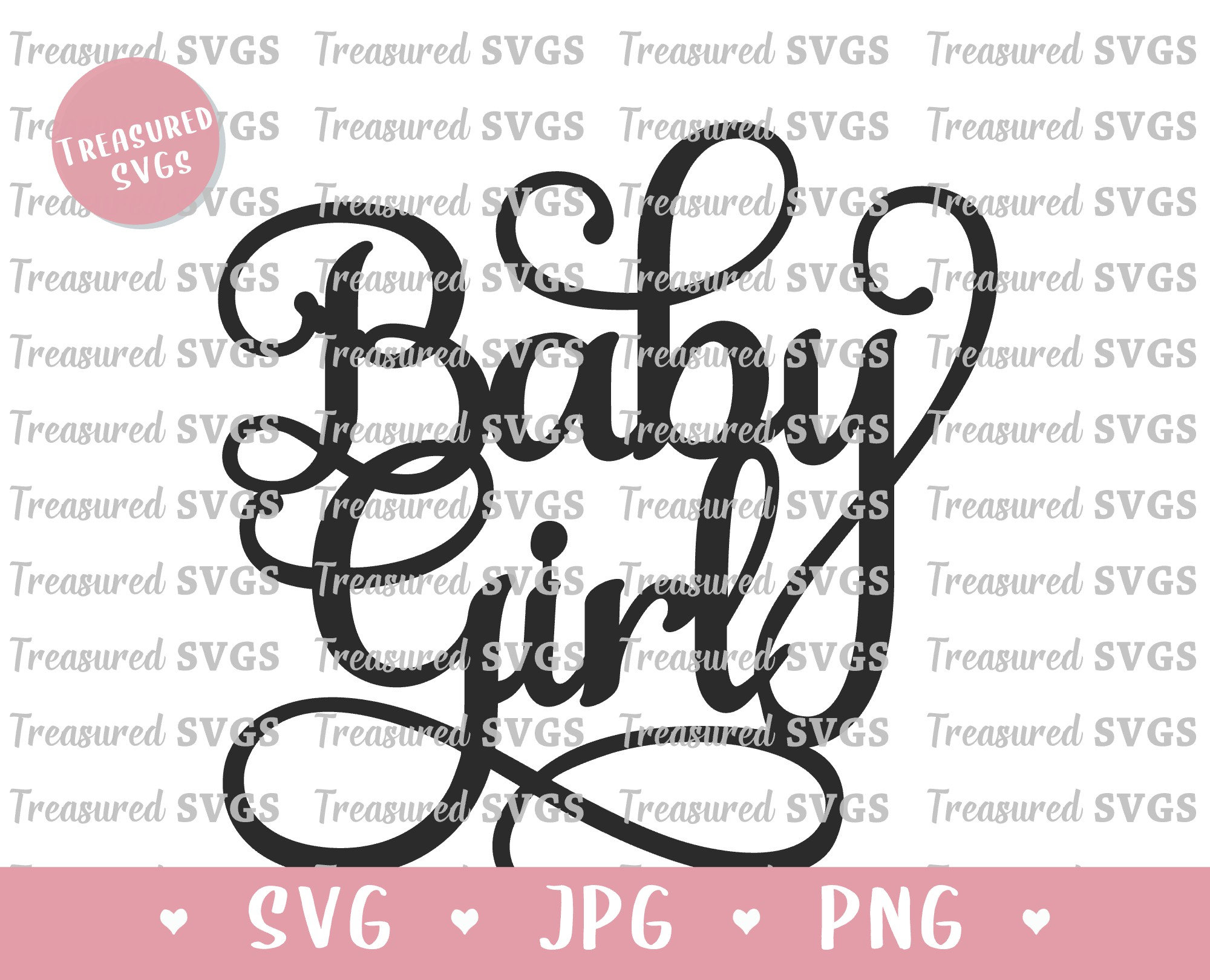 SVG Baby Girl Cake Topper It's a Girl SVG Baby Girl Etsy