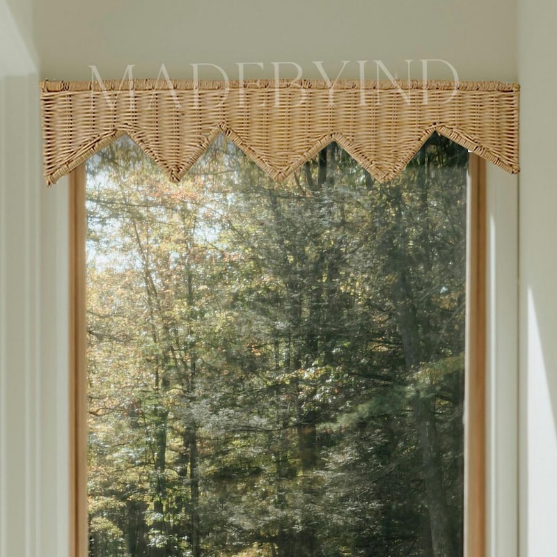 Rattan Valance - Etsy