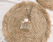 Natural Placemats, Boho Placemats, Fringe Placemats, Handwoven Placemats, Table decor pad, seagrass placemats, Straw Placemats, Wicker Pads
